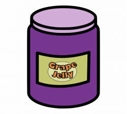 Jam Peanut Butter Jar Grape - Clip Art Jelly Jar ...