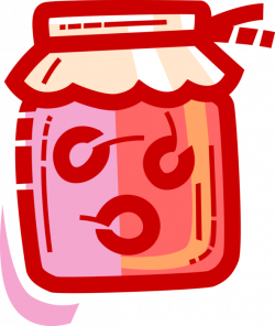 Homemade Cherry Jam or Jelly Preserves - Vector Image
