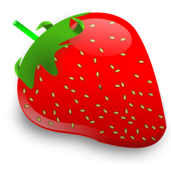 Ripe Red Strawberry free image clip art. Great for printing on ...