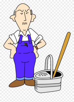 Cleaning Both Genders Clipart - Janitors Clipart - Png ...