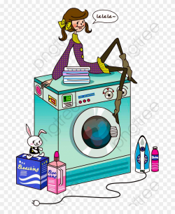 Clean Clothes Clipart - Washing Machine Clip Art - Png ...