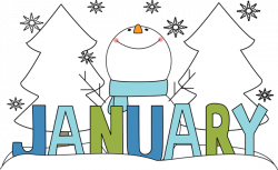 Free Month Clip Art | Month of January Snowman Clip Art Image - the ...