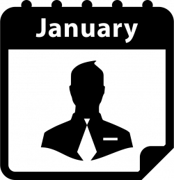 Businessman Symbol On January Calendar Page Svg Png Icon Free ...