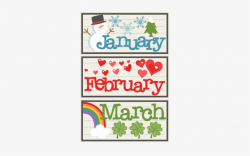 Letrero January Clipart February Month Clip Art - January ...