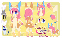 Cocao Decaf reference sheet January 2018 by SushPuppy on DeviantArt