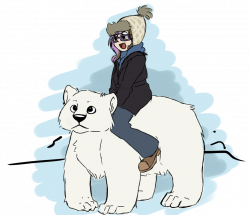 Imma riding a Polar Bear by TheSketchADoodle on DeviantArt