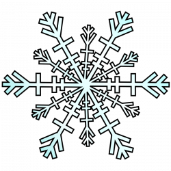 Black And White Snowflake Clip Art