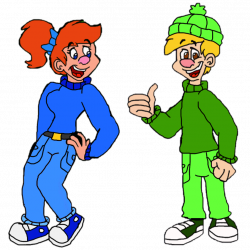 Image - Bancy Studios Mike and Michelle in Winter Clothing Clip Art ...