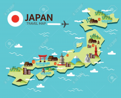 Travel Map Clipart Japan Cliparts Stock Vector And Royalty Free ...