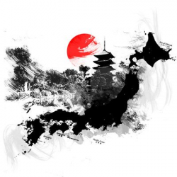 Abstract Kyoto - Japan Art Print | Tat it up! | Japan art ...