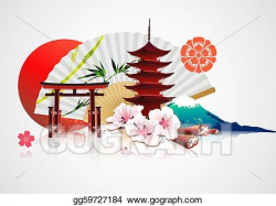 Vector Illustration - Traditional japanese background. EPS ...