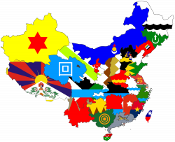 Flag-map for provinces of China : vexillology