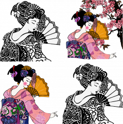 Japan Geisha Graphic design Illustration - Japanese geisha 1220*1230 ...