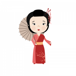 Japan Fa Mulan Cartoon - Japanese girl 800*800 transprent Png Free ...