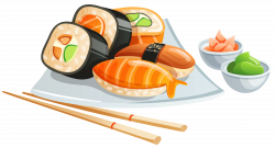 Sushi Japanese Cuisine Clip art - Sushi PNG Clipart Image 4600*2490 ...
