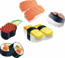 Public Domain Clip Art Image | Sushi set | ID: 13534782618219 ...