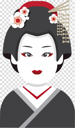 Culture of Japan Icon, Cartoon Japanese woman transparent ...