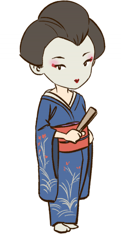 Japanese clipart geisha japan ~ Frames ~ Illustrations ~ HD images ...
