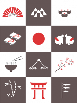 Japanese Icons by student Tori Orme | Ormus | Pinterest | Icons ...