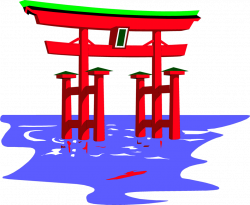 Shinto Shrine | Free Stock Photo | Illustration of the floating ...