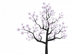 Cherry Tree cute flower tree clipart