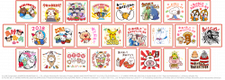 Japan]2018 New Year's Gift Stickers Announced – 25 Designs Featuring ...