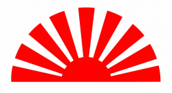Japanese Rising Sun Half - japan png, Free PNG Images ...