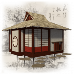 Japanese tea house architecture clipart images gallery for ...