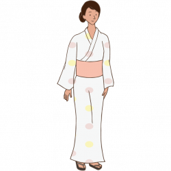 A woman wearing a Yukata | Free Illust Net