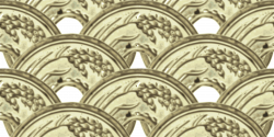 Clipart - five yen-seamless pattern