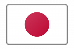 Clipart - Japan flag (bevelled)