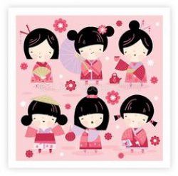 Japanese girls day clipart - Clip Art Library