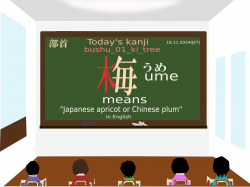 Clipart - today's kanji-113-ume