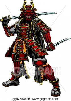 EPS Illustration - Japanese samurai warrior. Vector Clipart ...