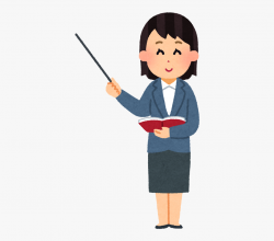Teach Clipart School Japanese - Teacher With Transparent ...