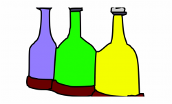 Water Bottle Clipart Animated - Cartoon Glass Bottles ...