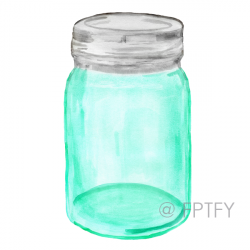 Mason Ball Jar Clipart Image | Blue Mason Jars | Mason jar ...