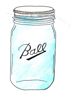 free mason jar clip art | I Adore Mason Jars! | Mason jar ...