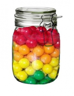 Measurement With Bubble Gum In A Jar: (Clip Art)
