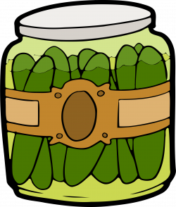 Clipart - Pickles in a Jar