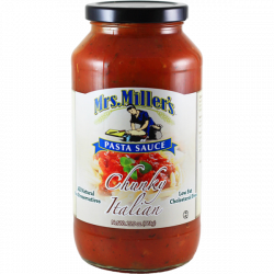 Chunky Italian Pasta Sauce — Mrs. Miller's Homemade Noodles