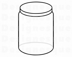 Mason Jar Outline SVG, Mason Jar Clipart, Mason Jar Files for Cricut, Mason  Jar Cut Files For Silhouette, Mason Jar Dxf, Png, Eps, Vector