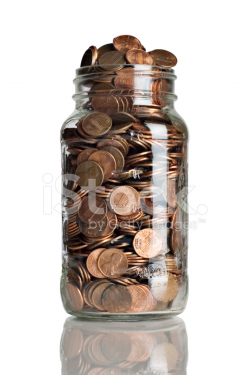 Jar Full of Pennies Stock Photos - FreeImages.com