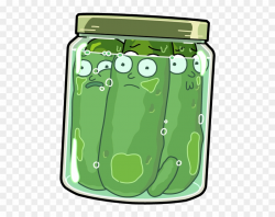 Pickle Clipart Full Jar - Pocket Mortys Pickle Morty - Png ...
