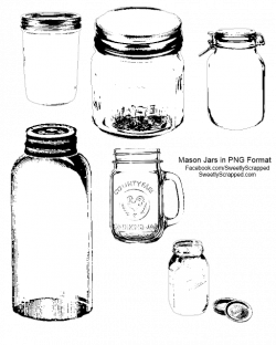 Free} Printable and Digi Mason Jars These mason jars are in PNG ...