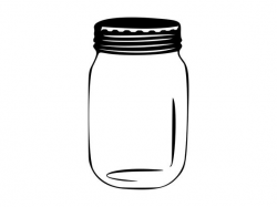 Mason Jar Svg Canning Silhouette Cutting File Clipart Svg Dxf Png Sure Cuts  A Lot Inkscape Photoshop Cnc Laser Cut File Tshirt Vector