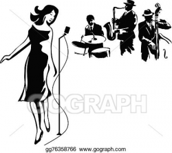 EPS Illustration - Jazz performance. Vector Clipart ...