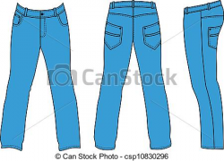 Faded Blue Jeans In Illustration Drawing Mr No Pr 2 3492 4 ...