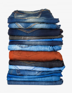 A Pile Of Folded Jeans, Jeans Clipart, I #43731 - PNG Images ...