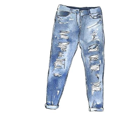 Blue Jeans Clipart Ripped 1 Pocket – PulkitGupta